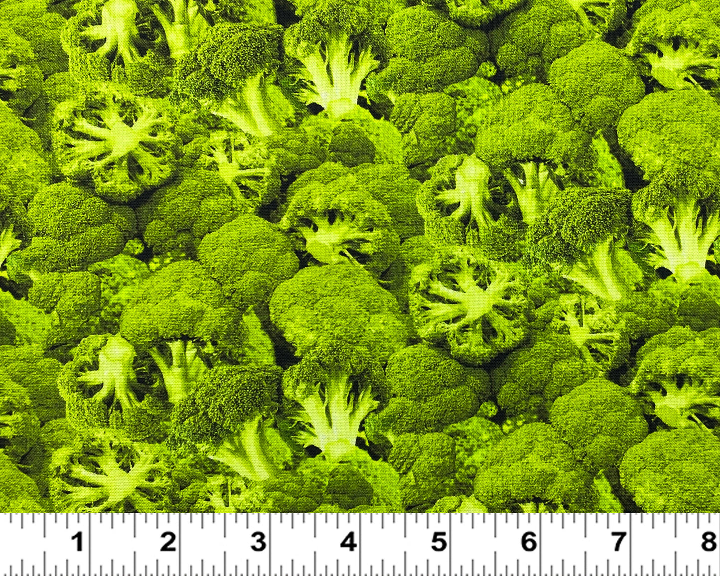 Broccoli Fabric - Farmall Farm to Table from Sykel - 100% Cotton - Food theme vegetable material broccoli print veg - Ships NEXT DAY