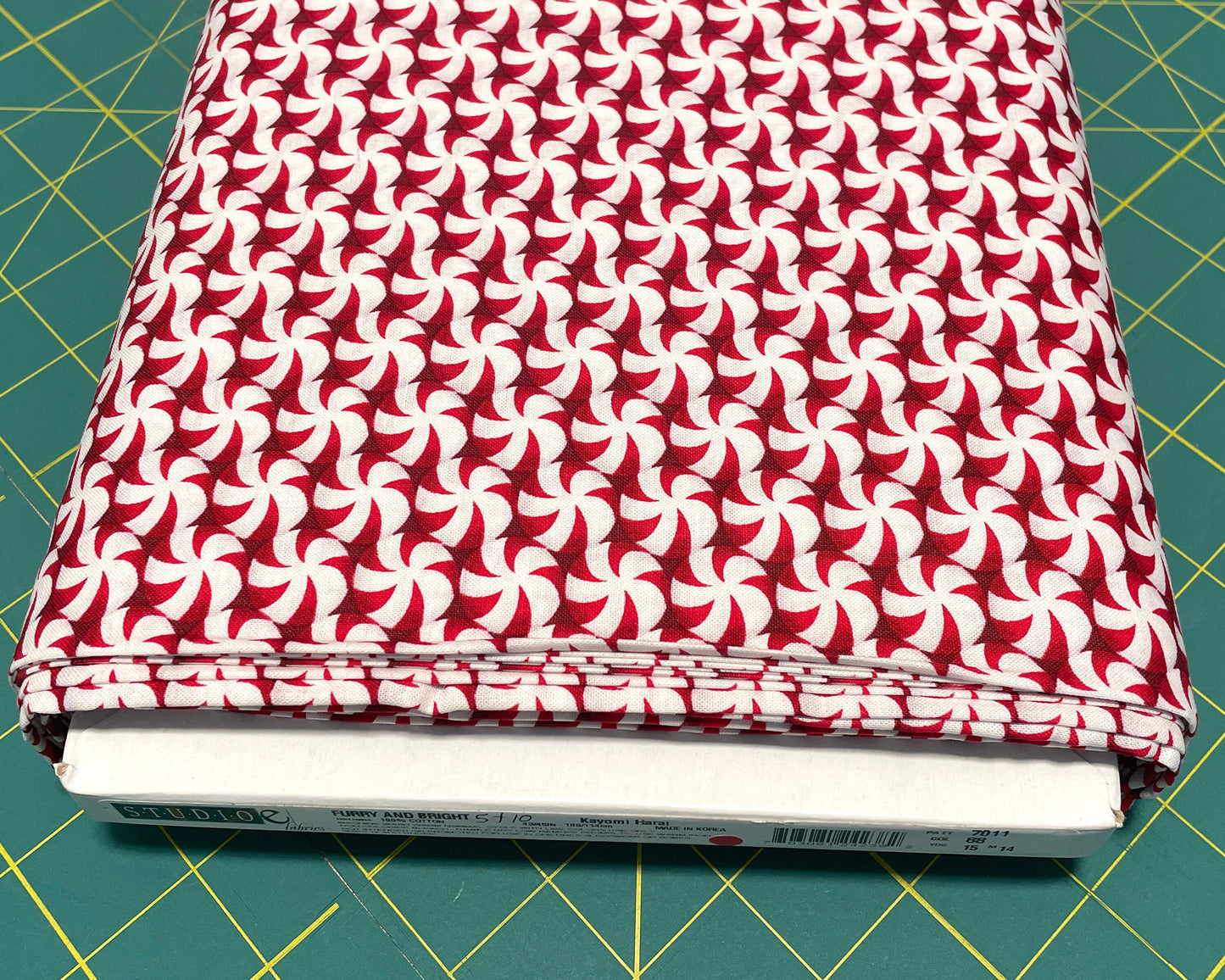 Christmas fabric - Starlight Mint Candy Fabric - 100% cotton - Kayomi Harai for Studio E - Christmas Candy Holiday Material - SHIPS NEXT DAY