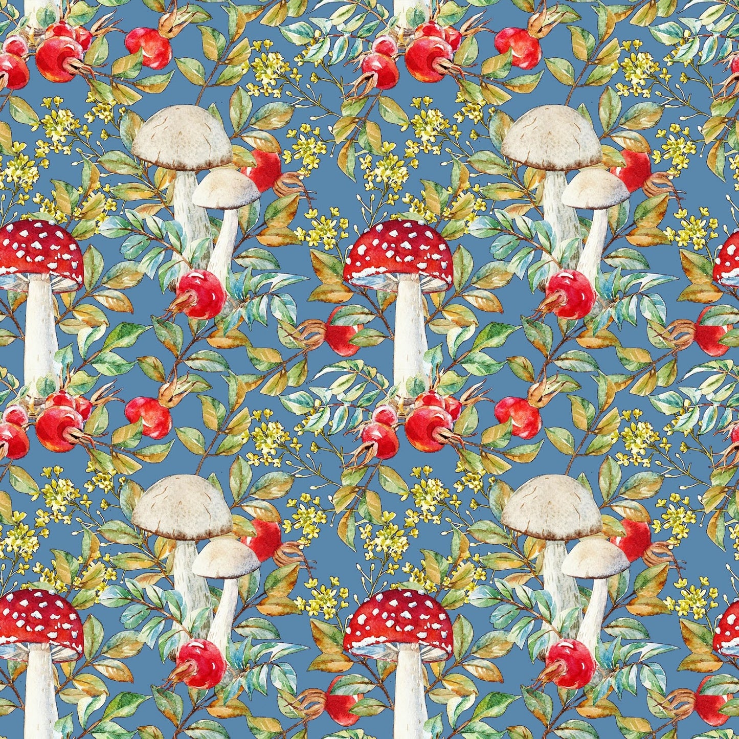 Hedgehog Hollow - Mushroom Fabric 7HH-1 - In The Beginning Fabrics - 100% Cotton