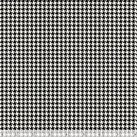 Houndstooth FLANNEL Fabric - Marcus Fabrics - 100% Cotton Fabric - Primo Plaids Black and White Flannel