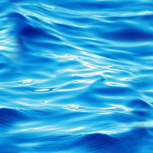 Wave Fabric - Blue - 100% Cotton - Michael Miller - Ocean theme Sea Life Tropical Vacation Scuba Diving Beach Lake Swimming