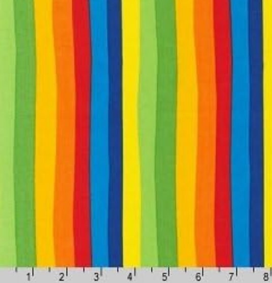 Celebration Stripe - Celebrate Seuss - Robert Kaufman - 100% cotton - Children's Book Fabric Reading