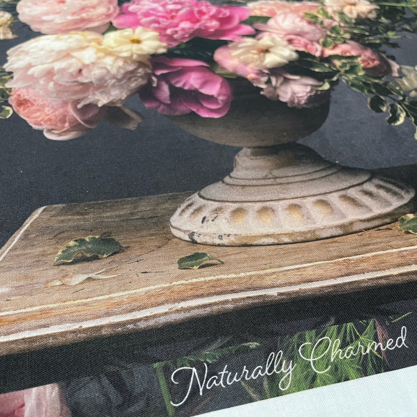 Floral Arrangement Duo Panel - 43 x 24" - Naturally Charmed - 100% cotton fabric - Digital print