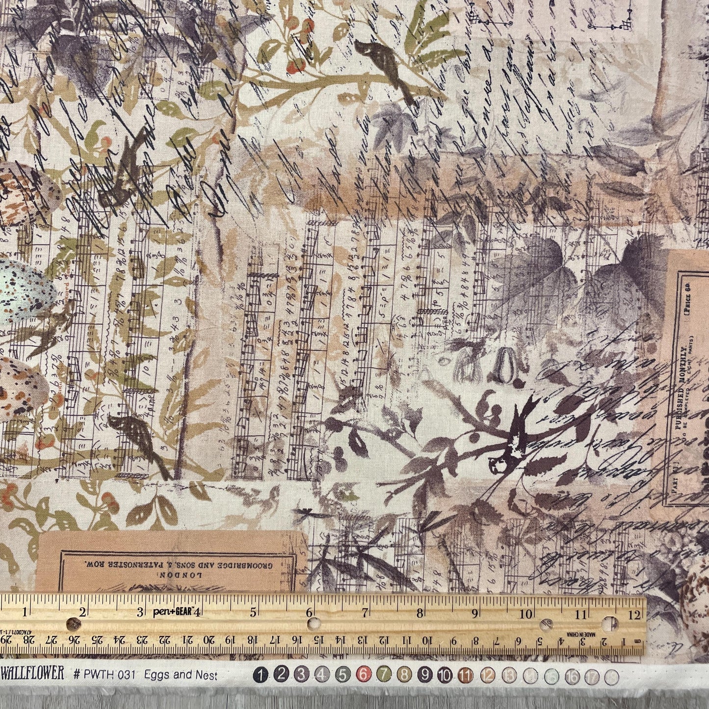 Tim Holtz Egg & Nest - Multi - 100% Cotton Fabric - FreeSpirit - Eclectic Elements - Foundations Collection
