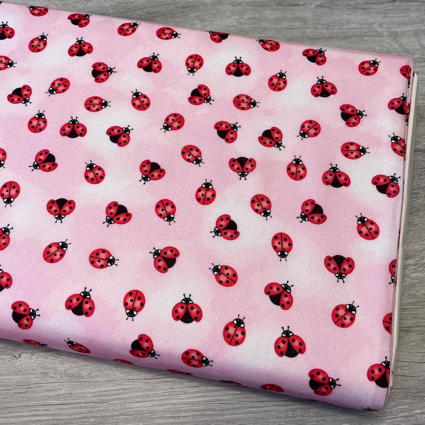 Little Ladybugs Pink - Benartex - 100% cotton fabric