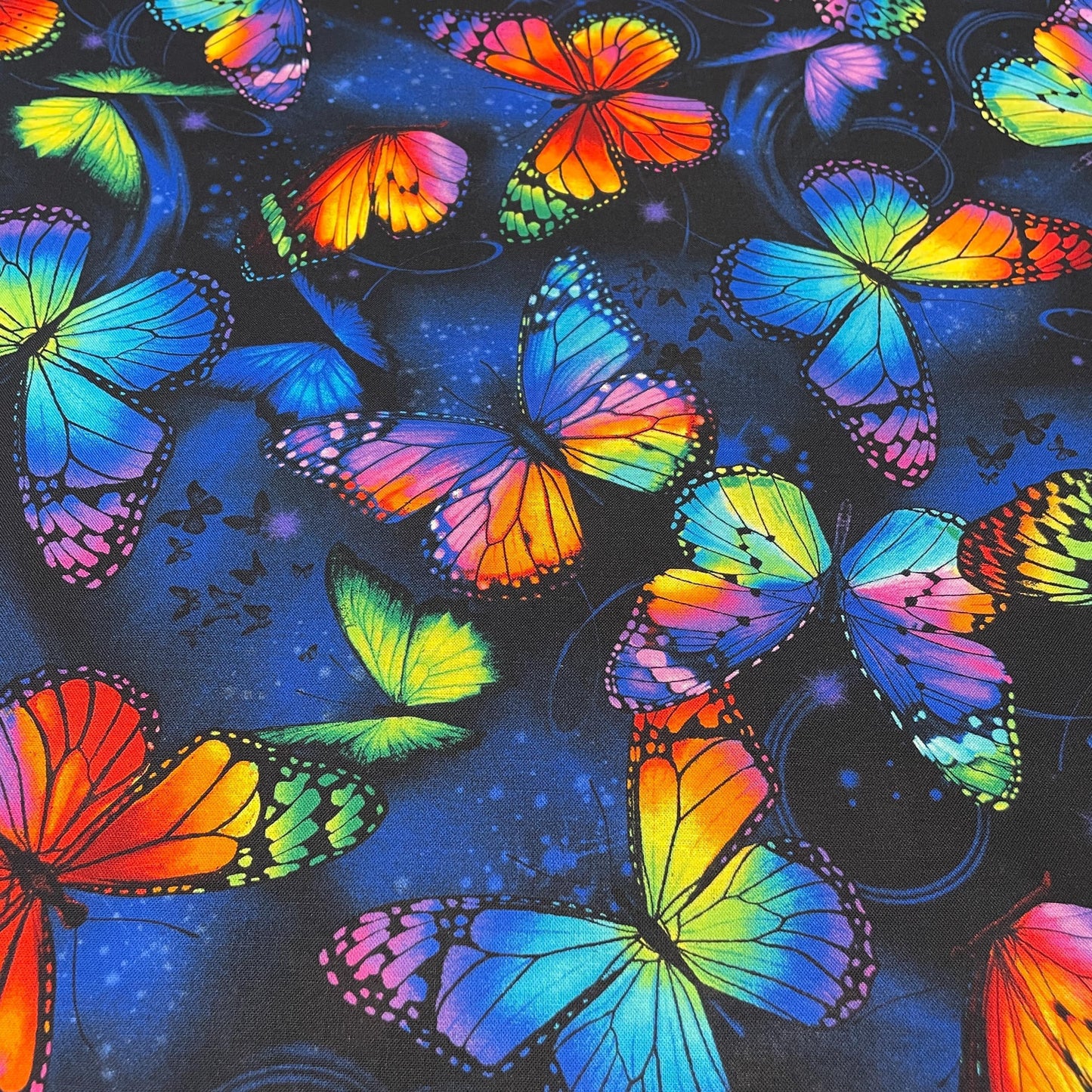 Rainbow Butterfly fabric - by Chong A Hwang - Timeless Treasures