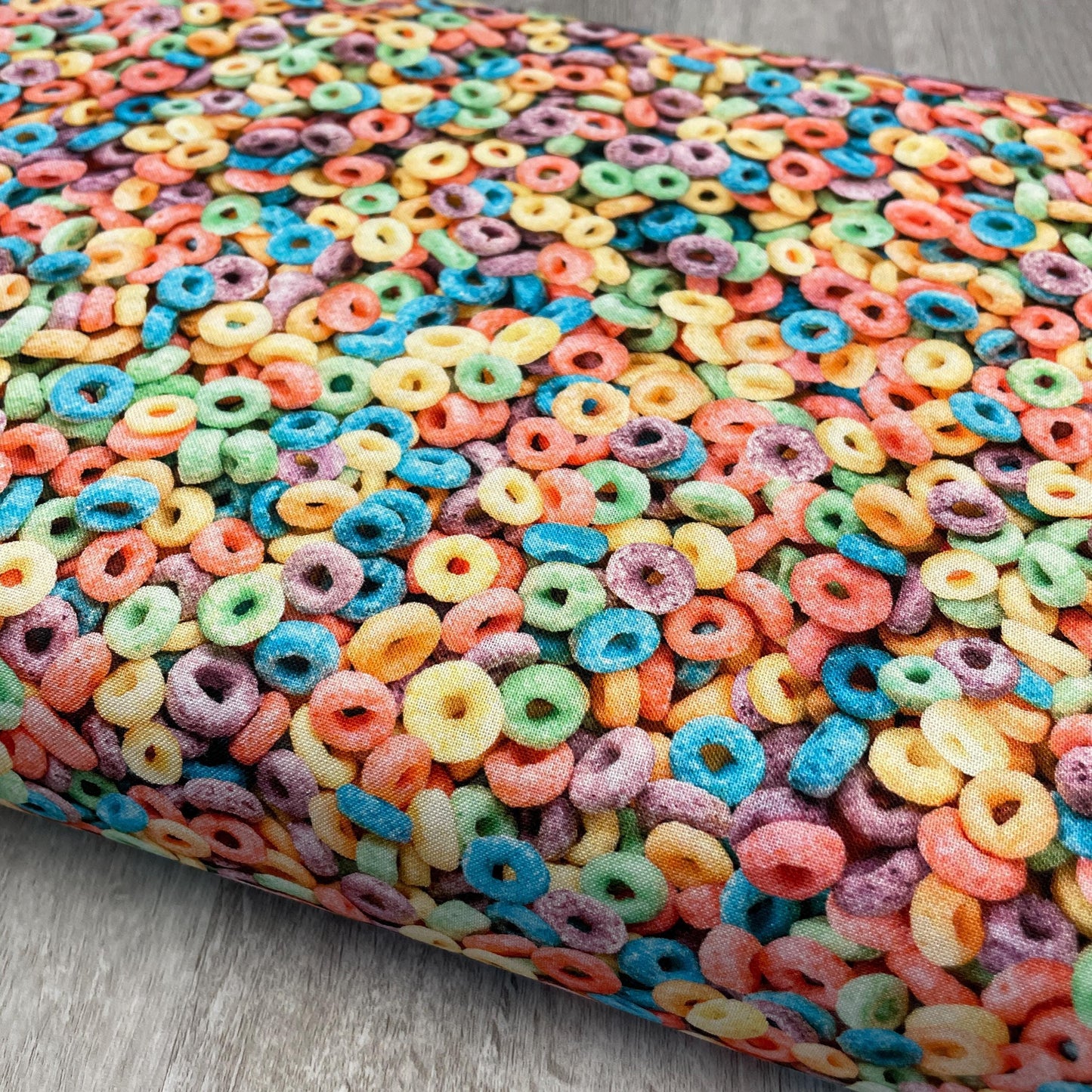 Fruity Cereal Fabric - Timeless Treasures - 100% Cotton - What's for Breakfast? - Food Pastel Rainbow