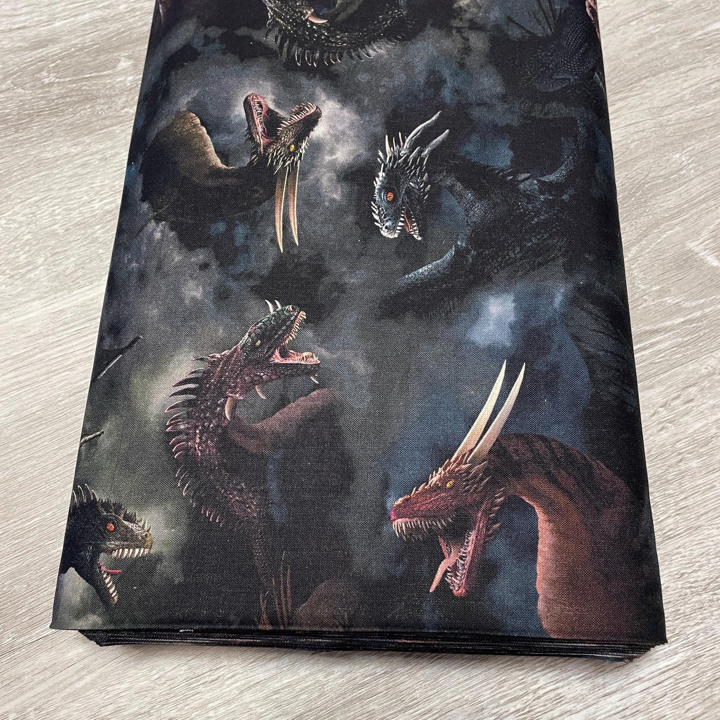 Dragon Fabric - Tossed Dragons in Clouds - Timeless Treasures - 100% Cotton - Dragon's Lair Collection