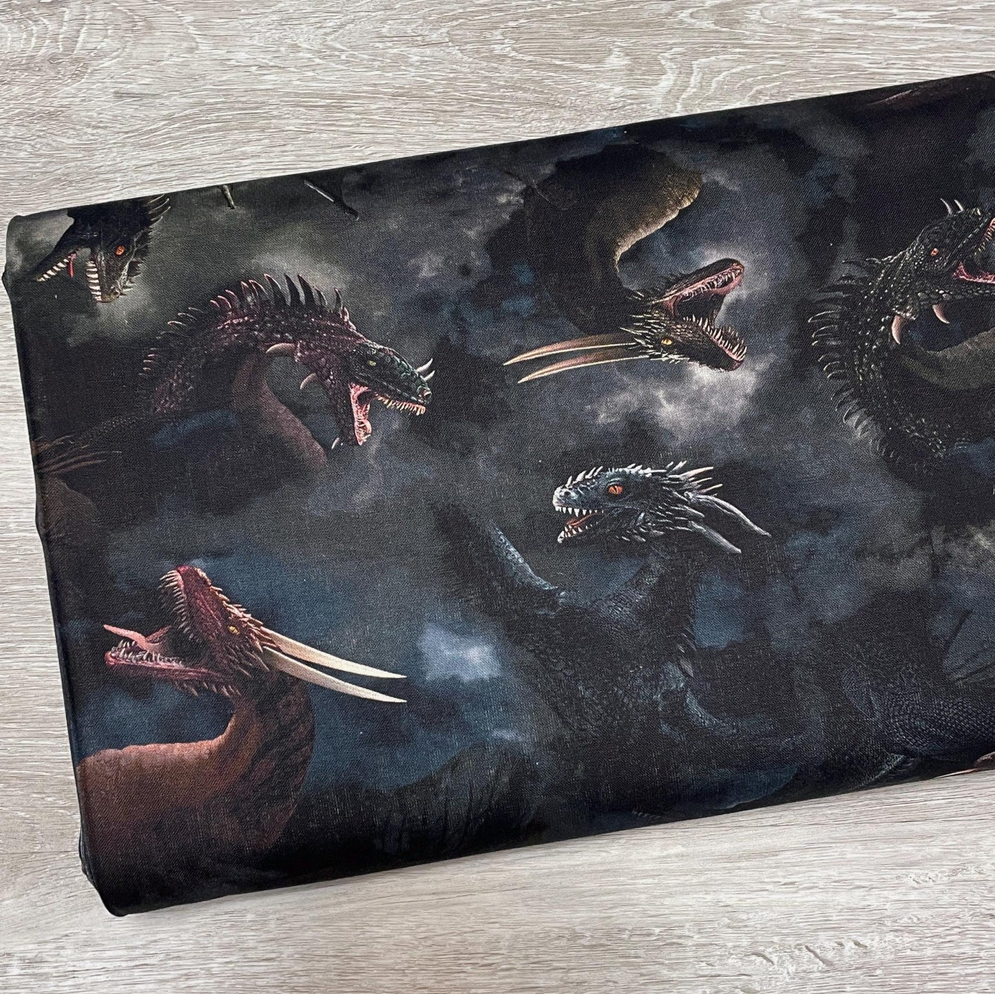 Dragon Fabric - Tossed Dragons in Clouds - Timeless Treasures - 100% Cotton - Dragon's Lair Collection