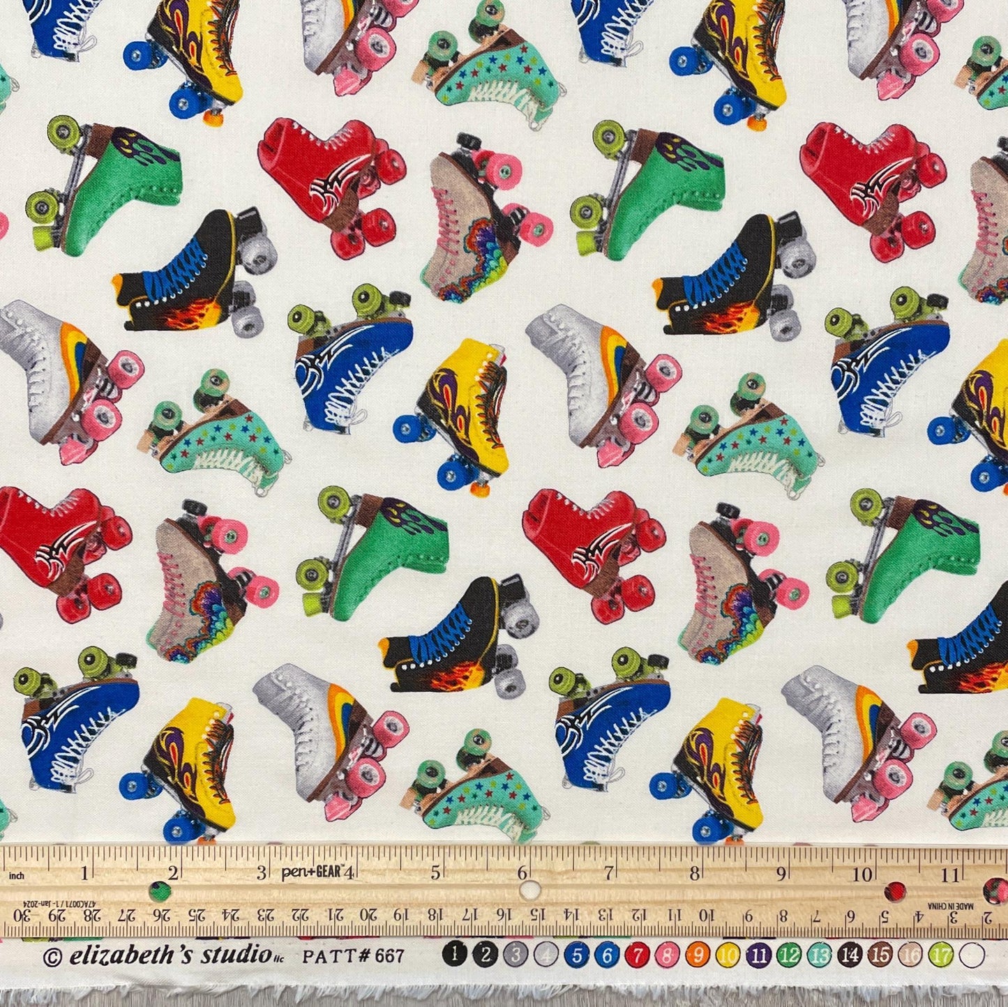 Roller Skates Fabric - In Motion collection