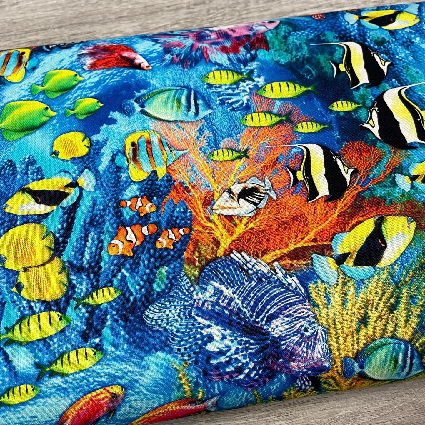 Fish Fabric - Michael Miller - Jewels of the Sea - 100% Cotton