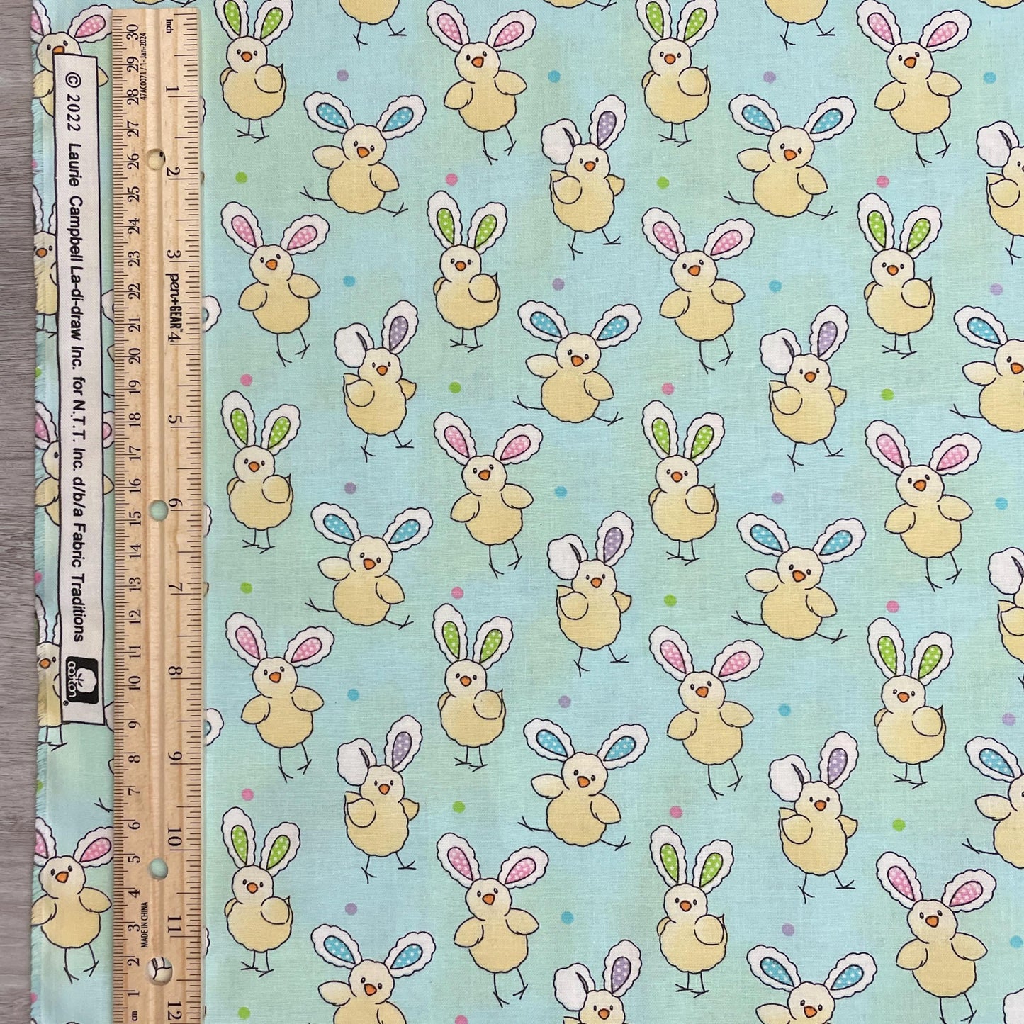 Chicks with Bunny Ears Fabric - Discontinued