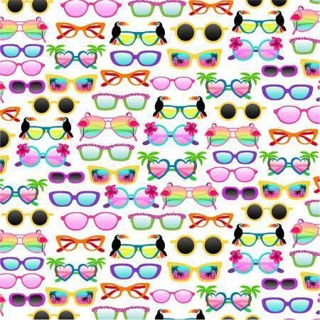 Hawaiian shirt material - Beach fabric - Let's Get Tropical by Michael Miller - 100% Cotton Fabric - Pool Party Luau Floral