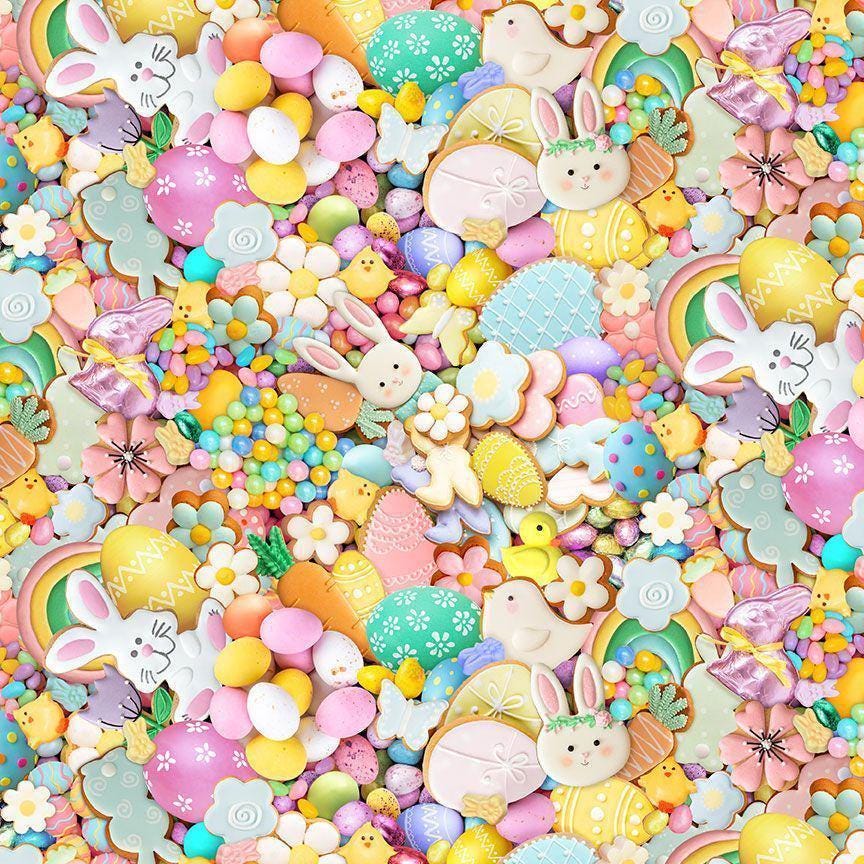 Easter Treats Fabric - Timeless Treasures - 100% Cotton