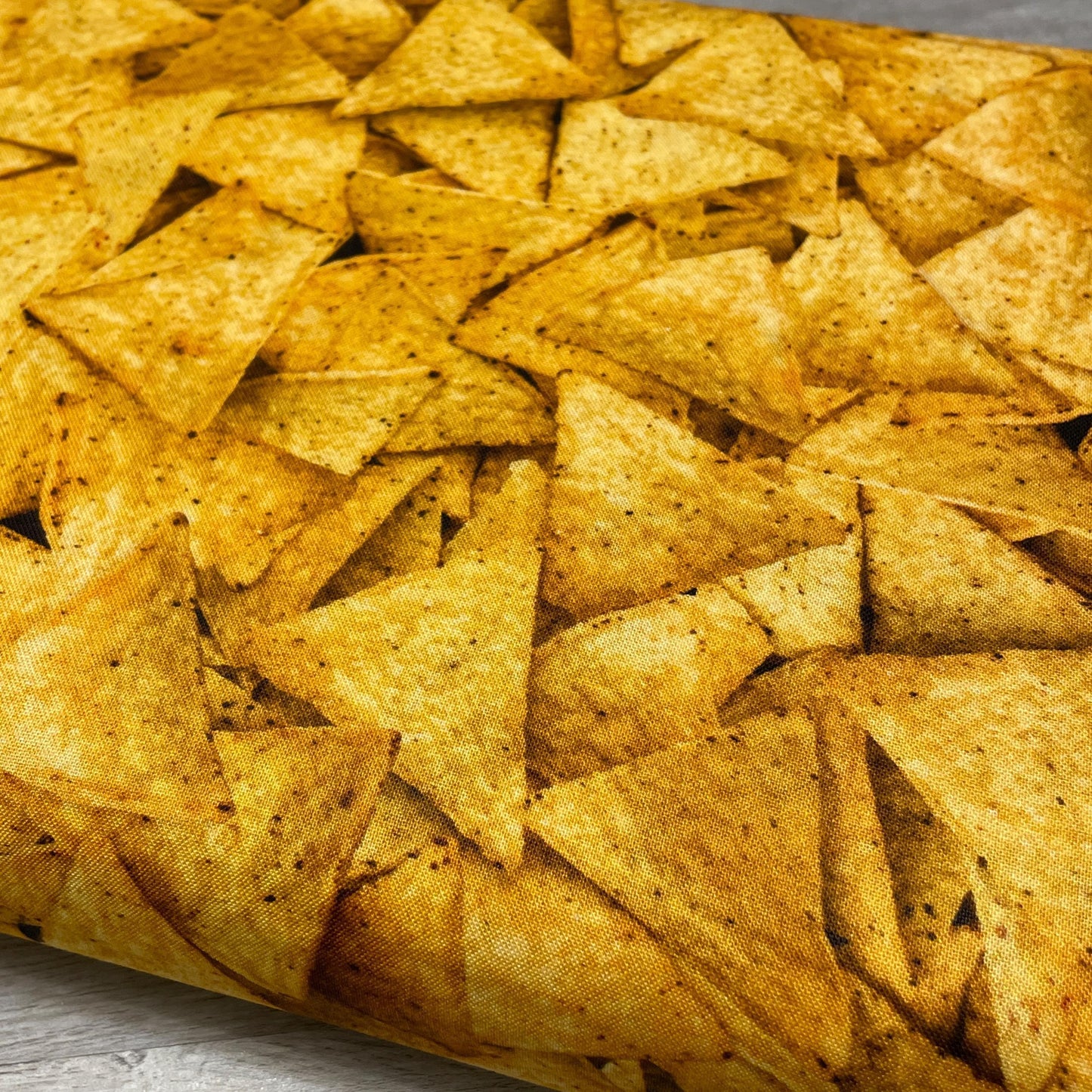Nacho Chip Fabric - In Queso Emergency