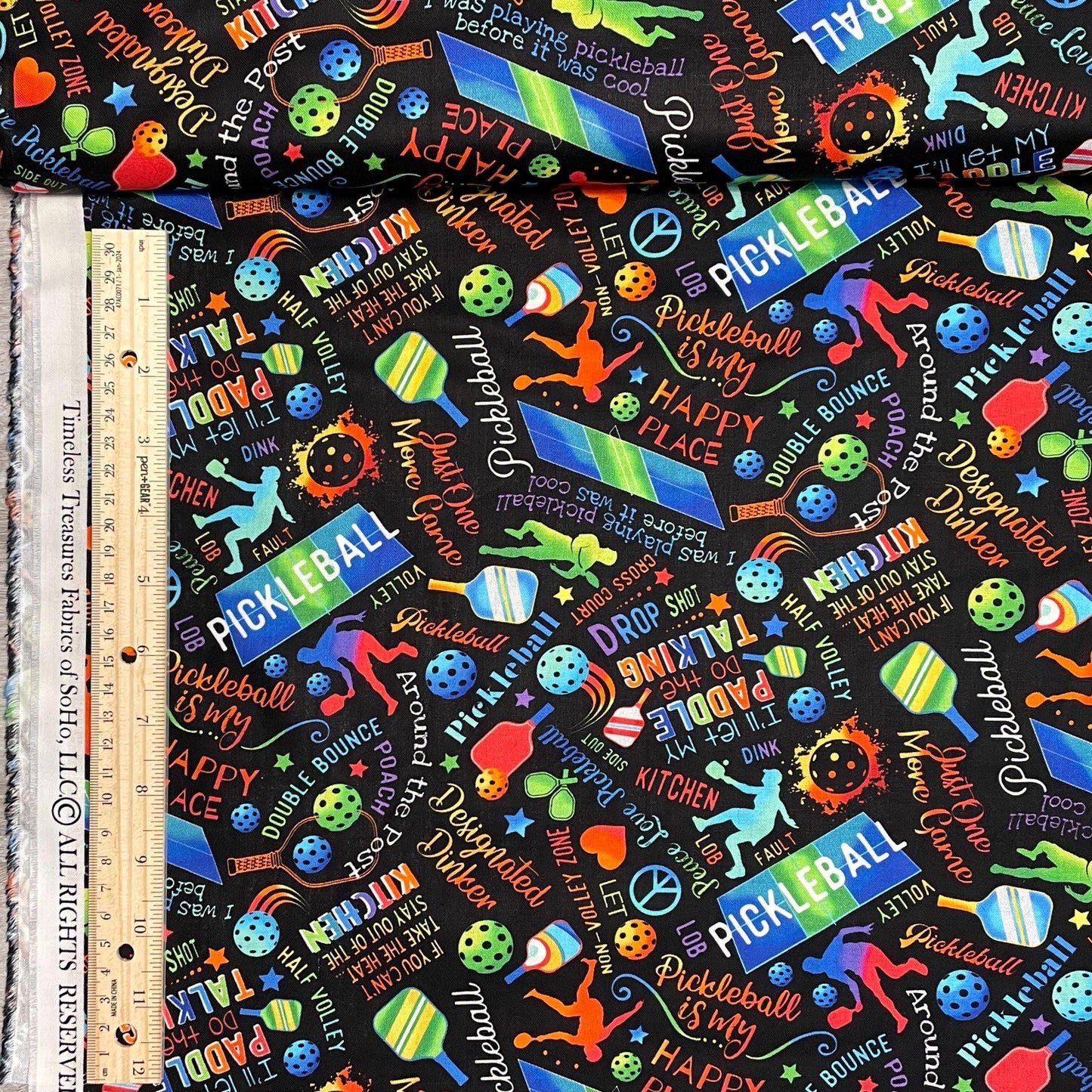 Pickleball fabric - Timeless Treasures