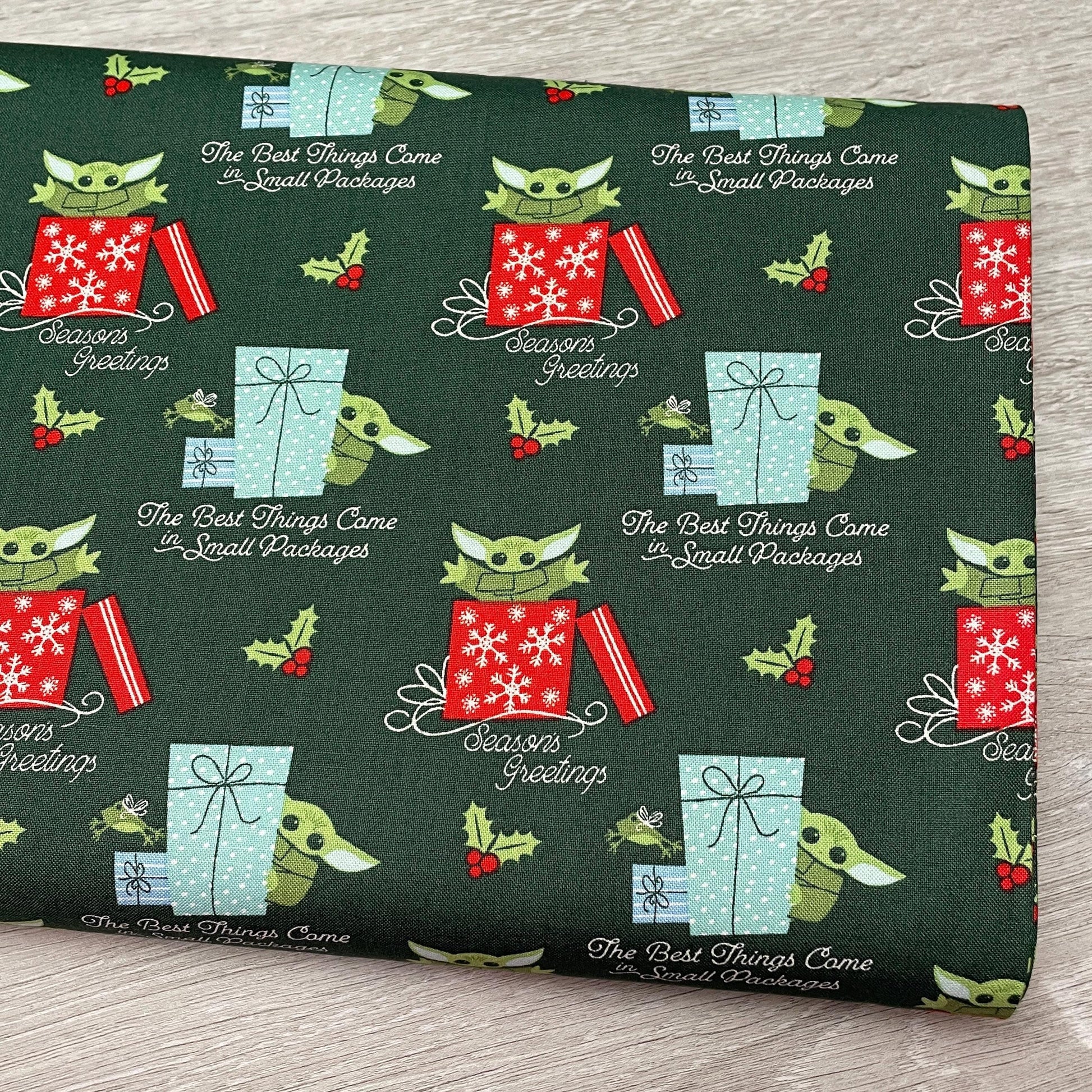 Grogu Mandalorian Christmas fabric - Small Packages