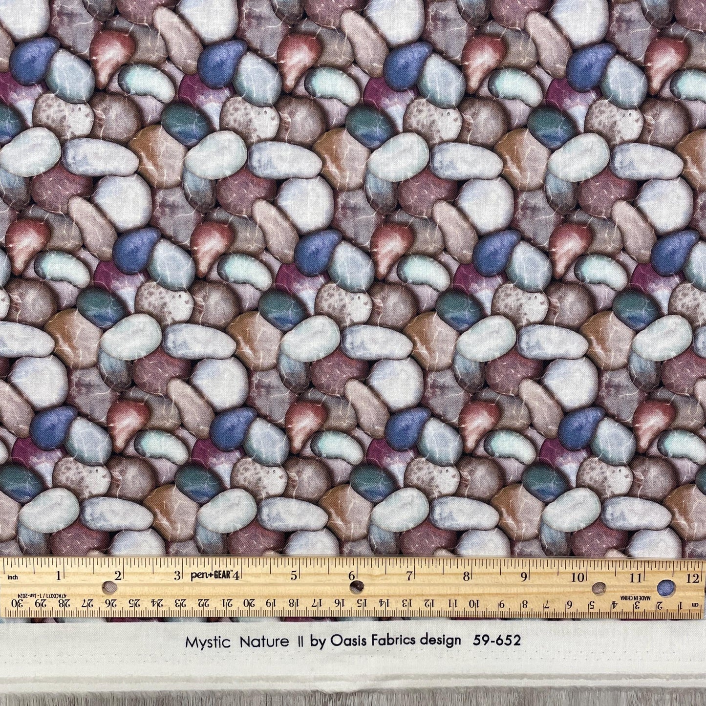 Rock fabric - Beige - Mystic Nature II - Oasis