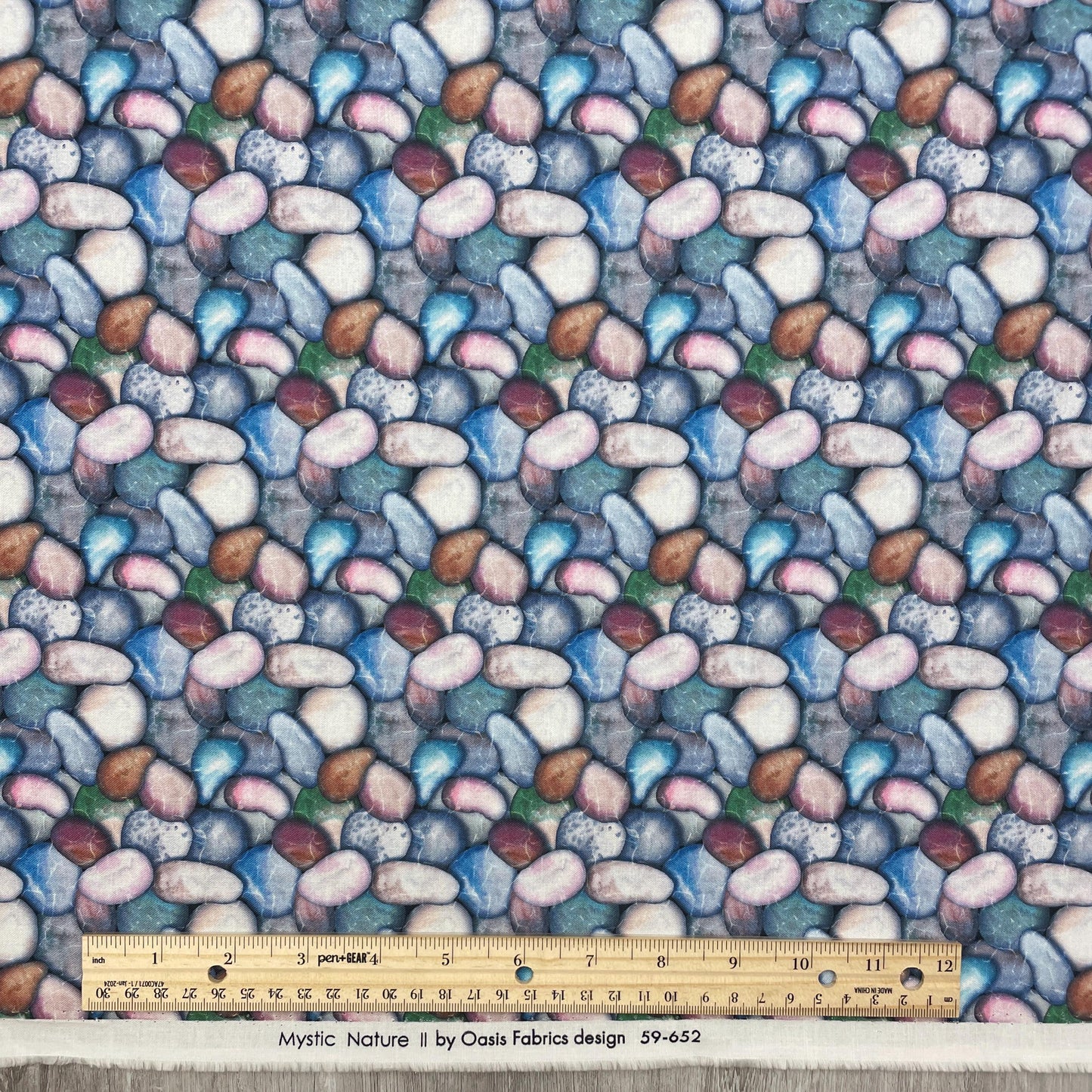 Rock fabric - Grey - Mystic Nature II - Oasis