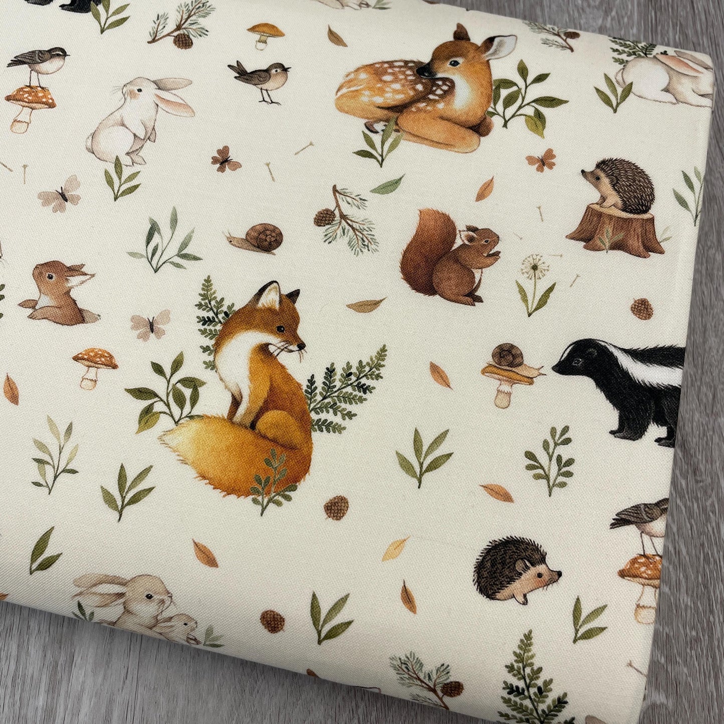 Forest Animal fabric - Dear Stella - Little Fawn & Friends - 100% Cotton - DNS1912