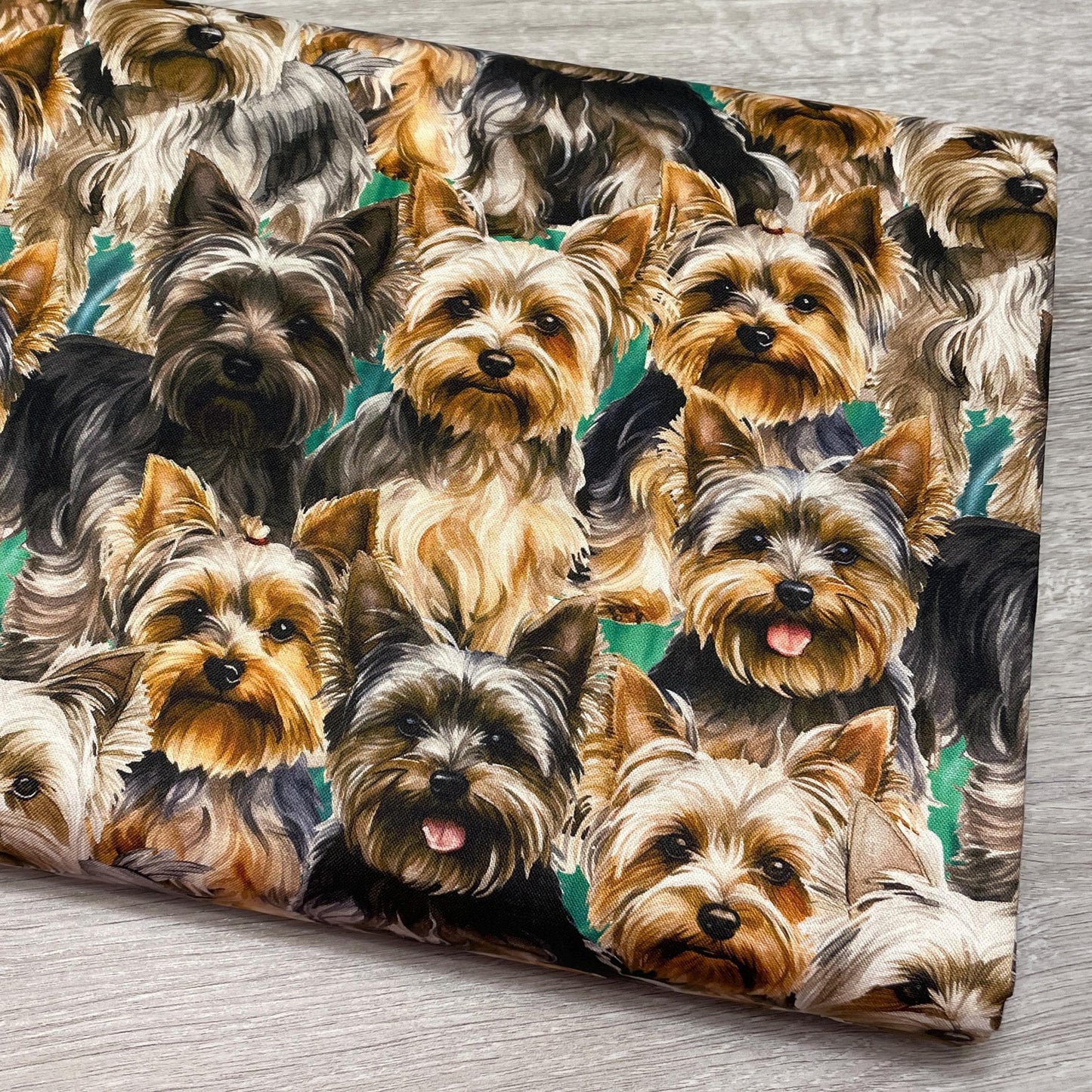 Yorkie fabric - Foust Exclusive Print - 100% Cotton