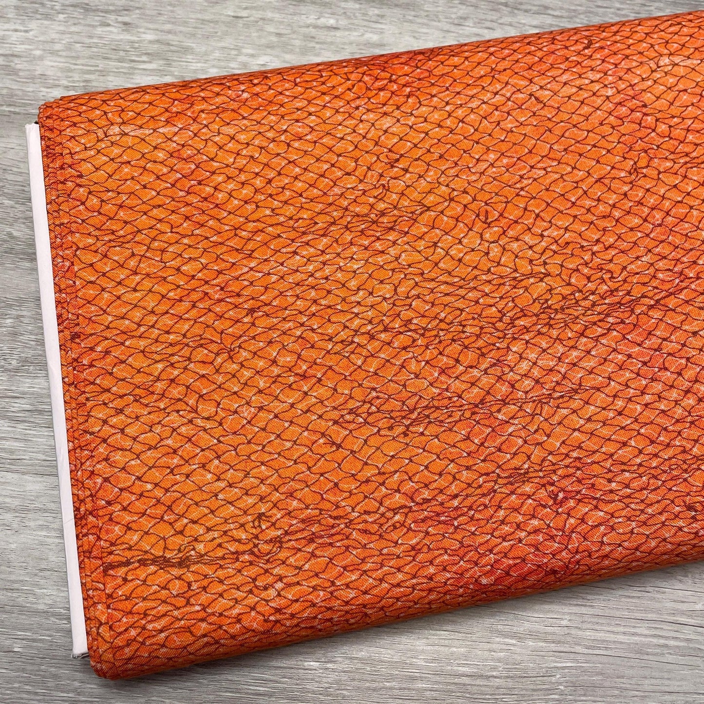 Fishing Net Fabric - Rust Color - Quilting Cotton