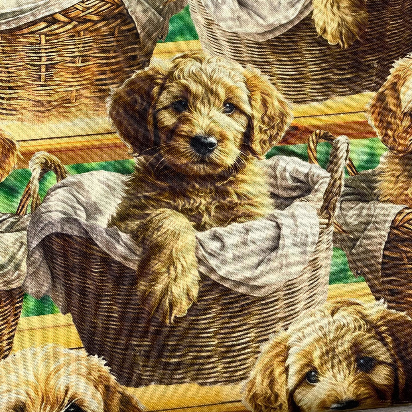 Goldendoodle fabric - Foust Exclusive Print - 100% Cotton