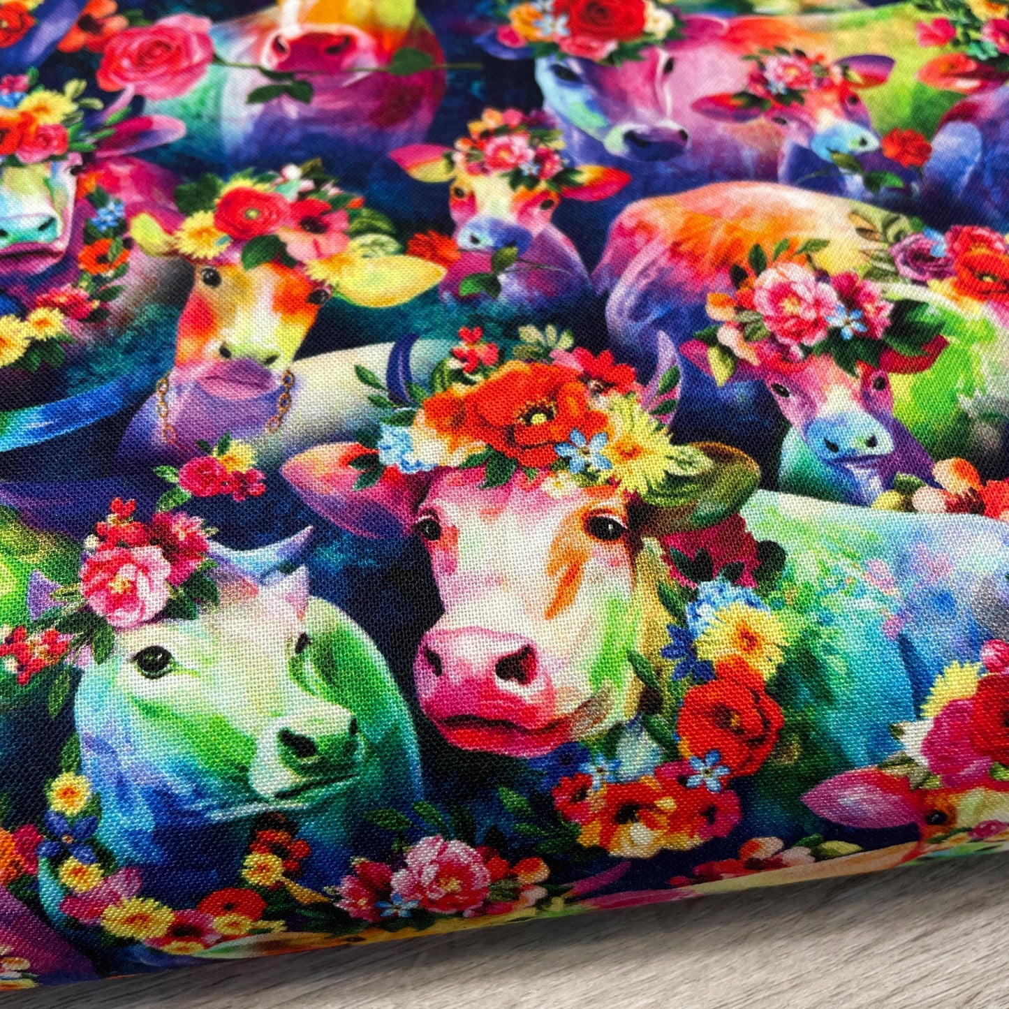 Cosmic Cow Fabric - 100% Cotton