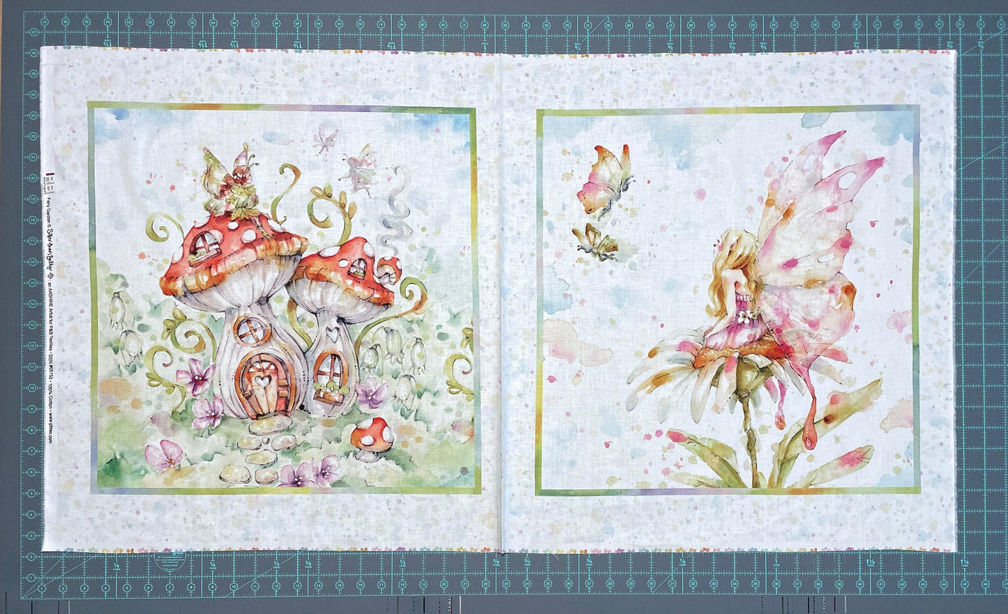 Fairy Panel - Fairy Garden Pillow Panel - 24" x 42"