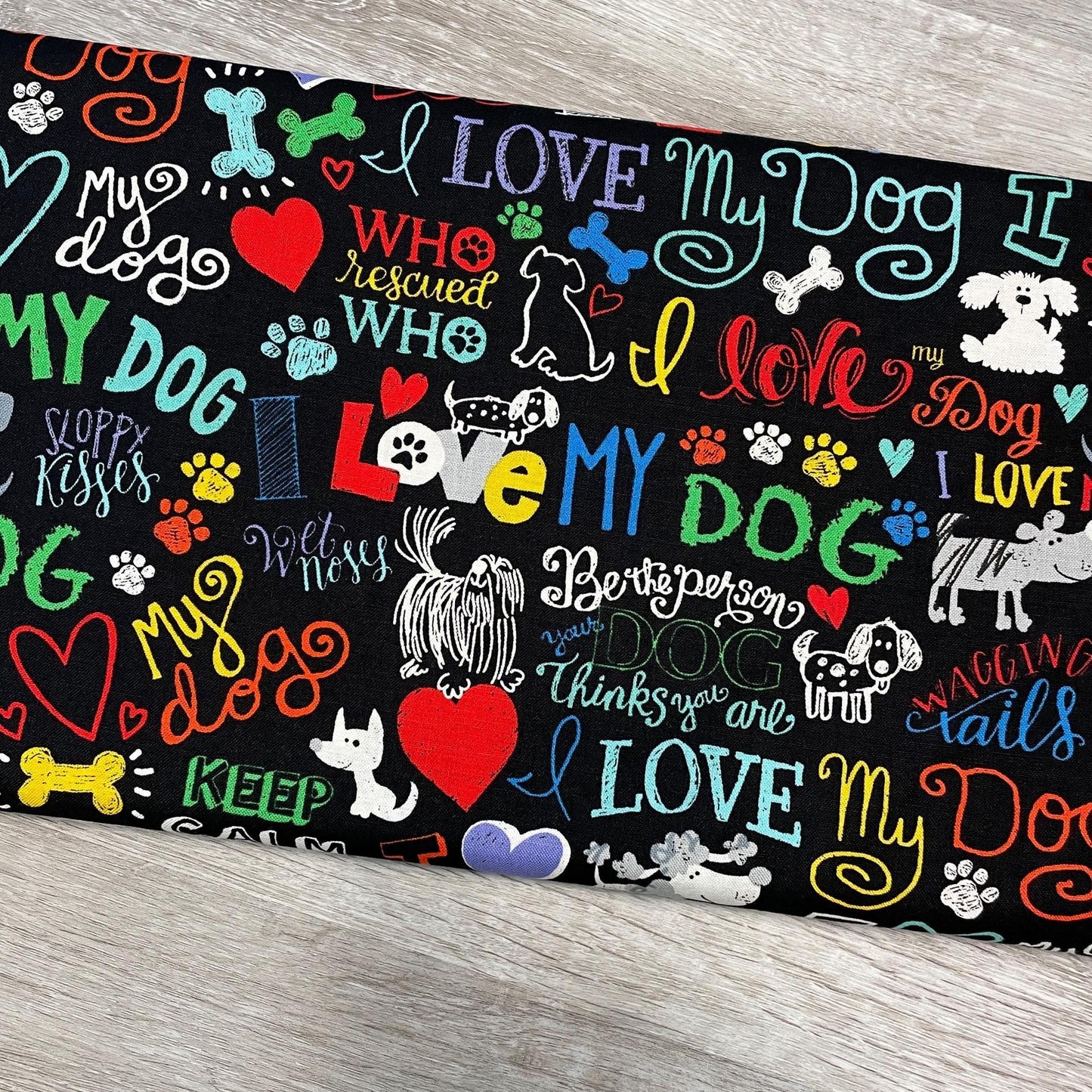 Dog Fabric - I love my dog