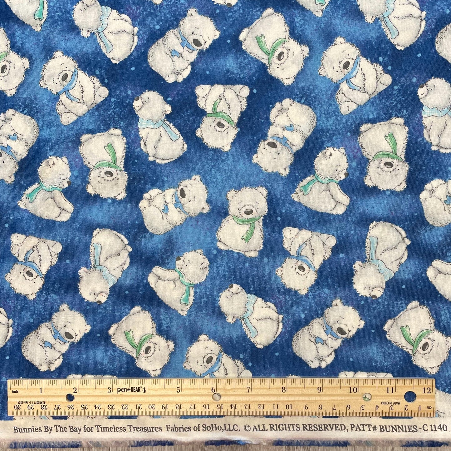 Polar Bear Fabric - Arctic Nights - Discontinued