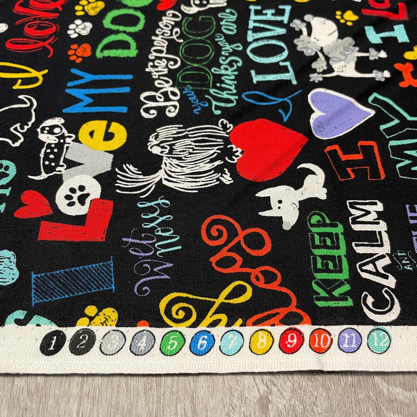 Dog Fabric - I love my dog