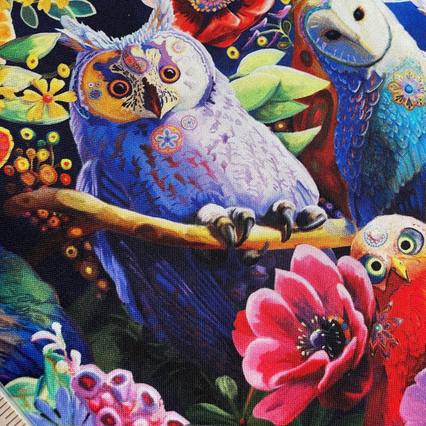 Night Owls Fabric - Nature - Robert Kaufman - 100% Cotton Fabric
