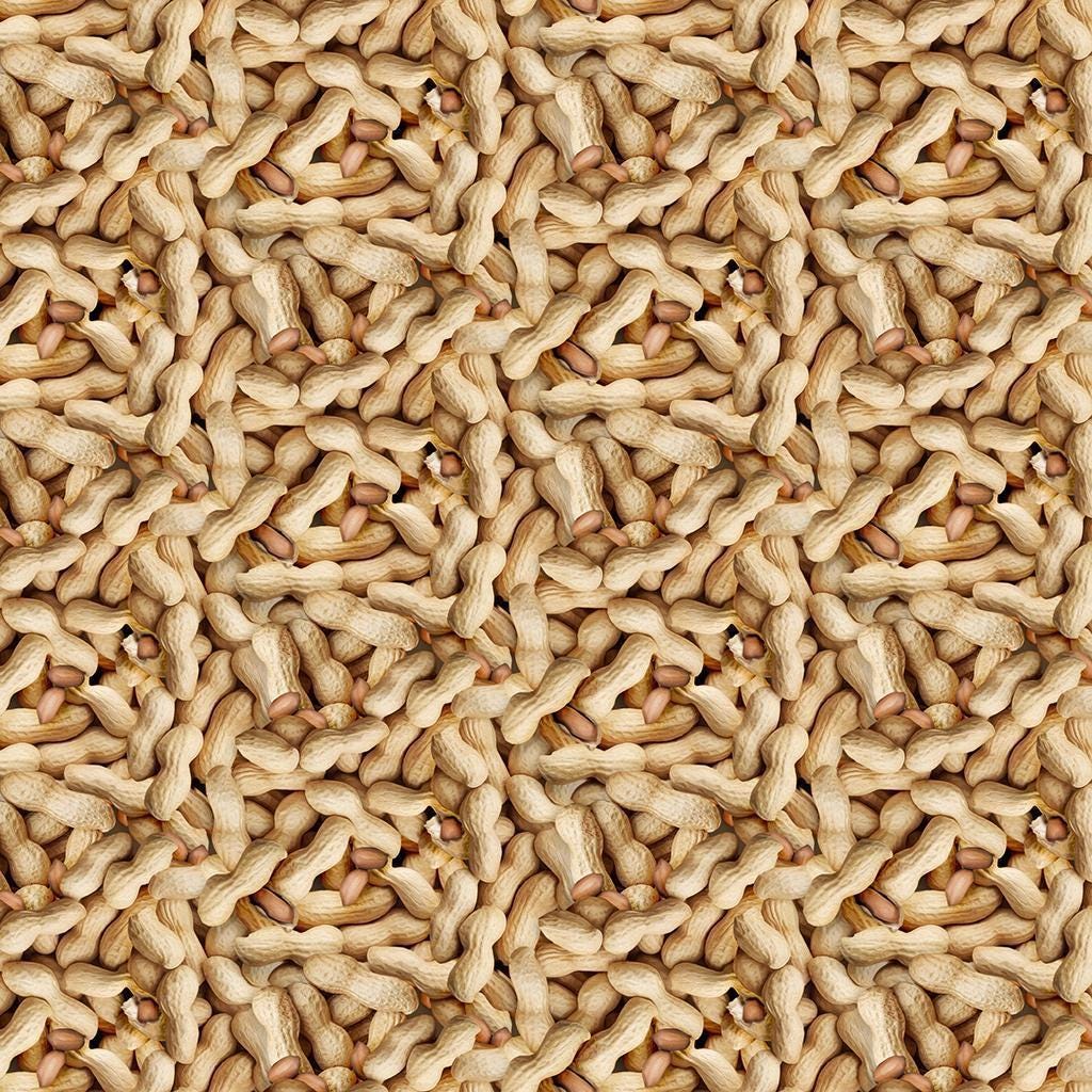 Peanuts Fabric - The Secret Life of Squirrels II Digital - Clothworks - Y4224-64 Light Caramel