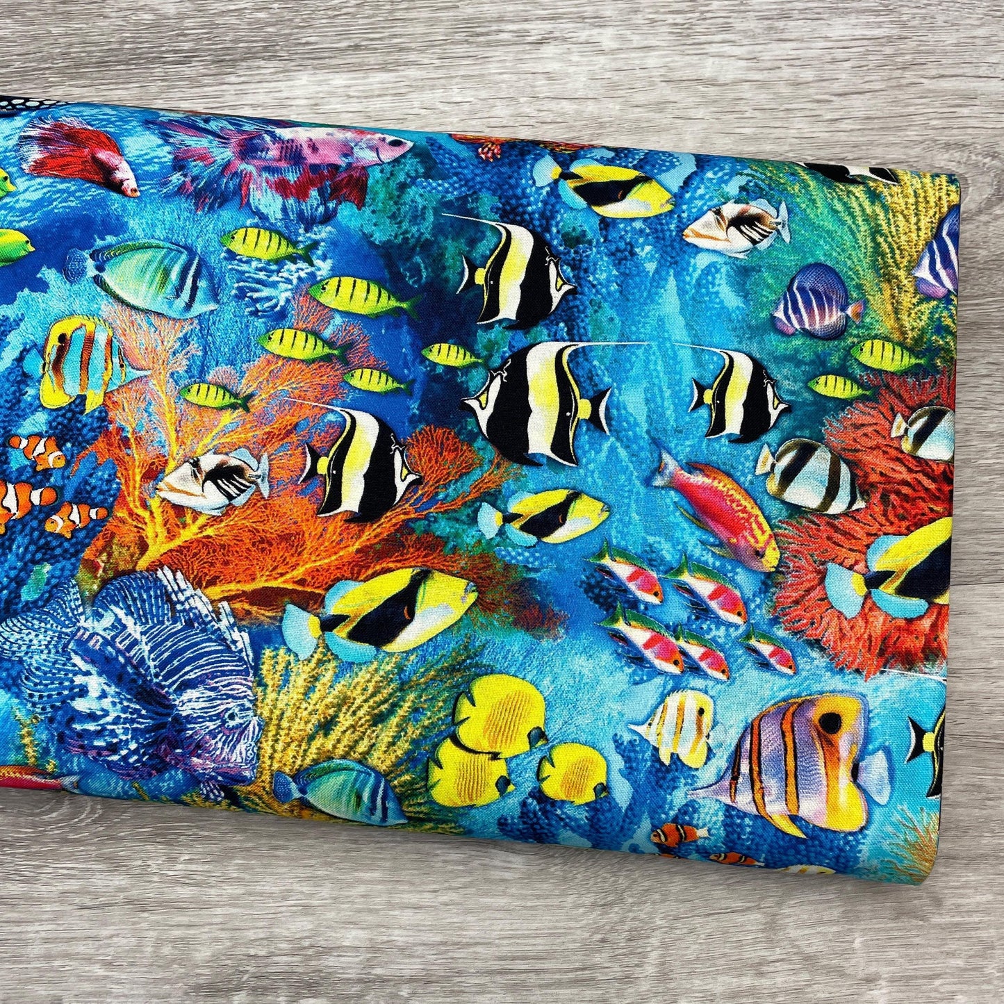 Fish Fabric - Michael Miller - Jewels of the Sea - 100% Cotton