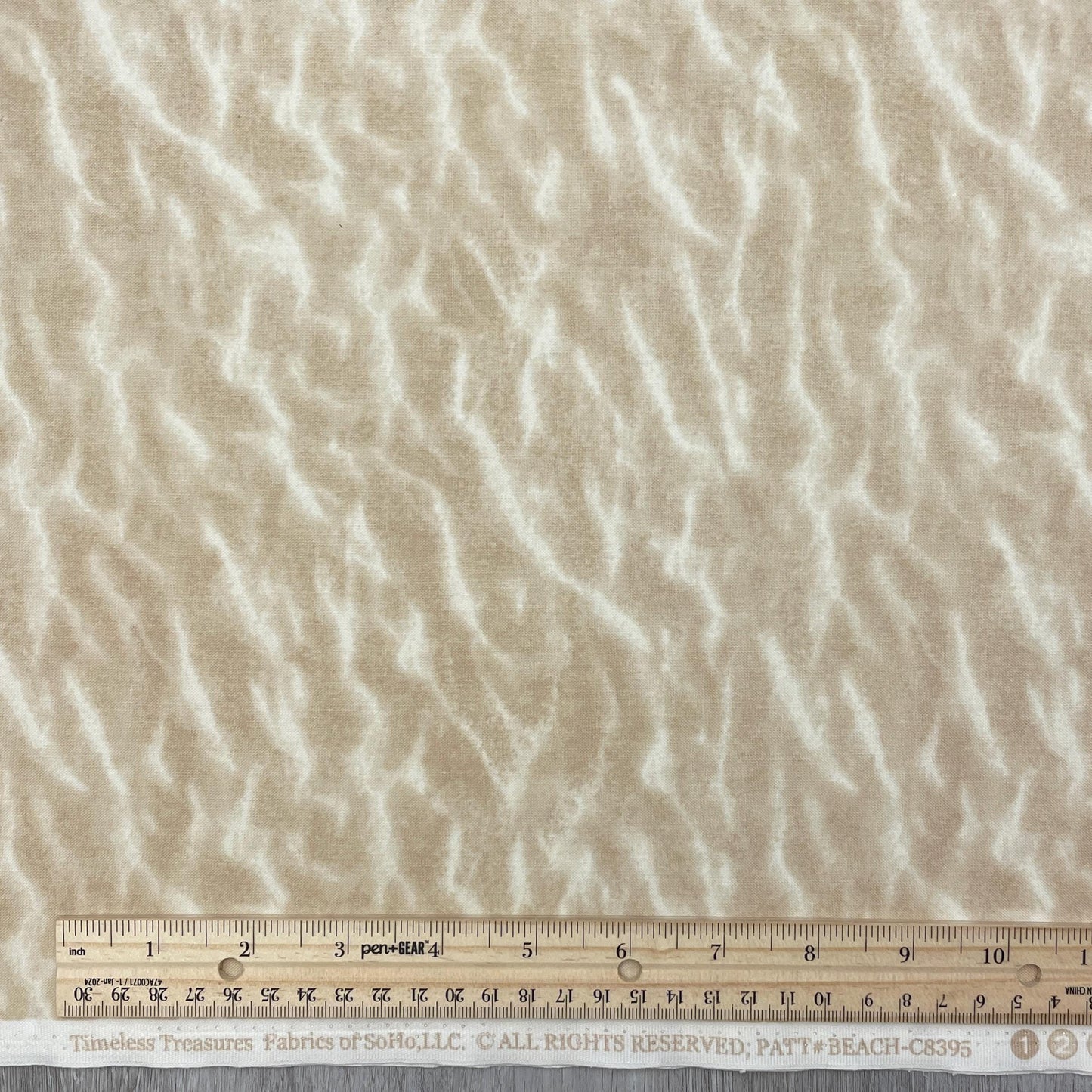 Sand fabric - Beach Comber Collection - Timeless Treasures - 100% Cotton - BEACH-C8395