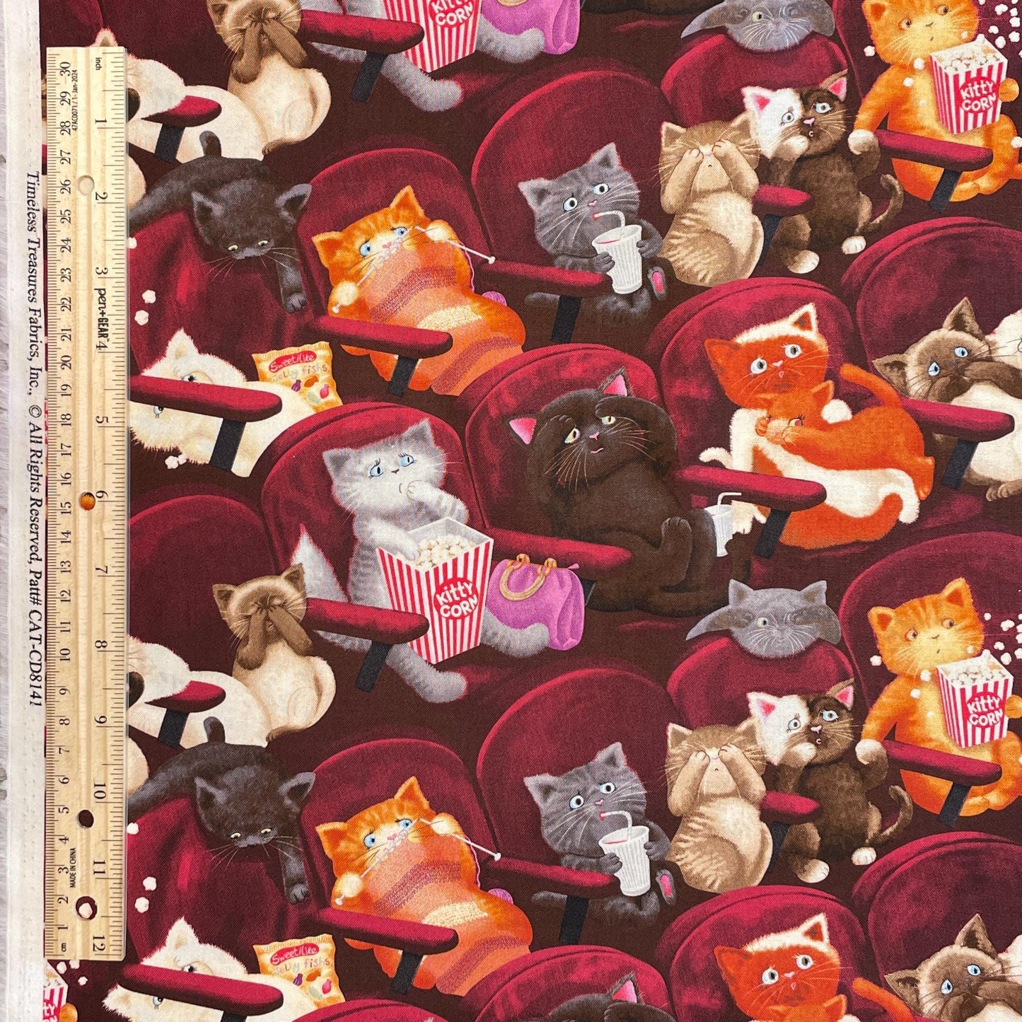 Scaredy Cat Fabric - Cat Lady Collection