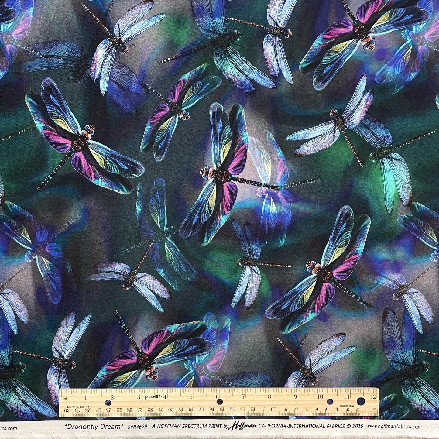 Dragonfly fabric - Garden Bliss by Hoffman