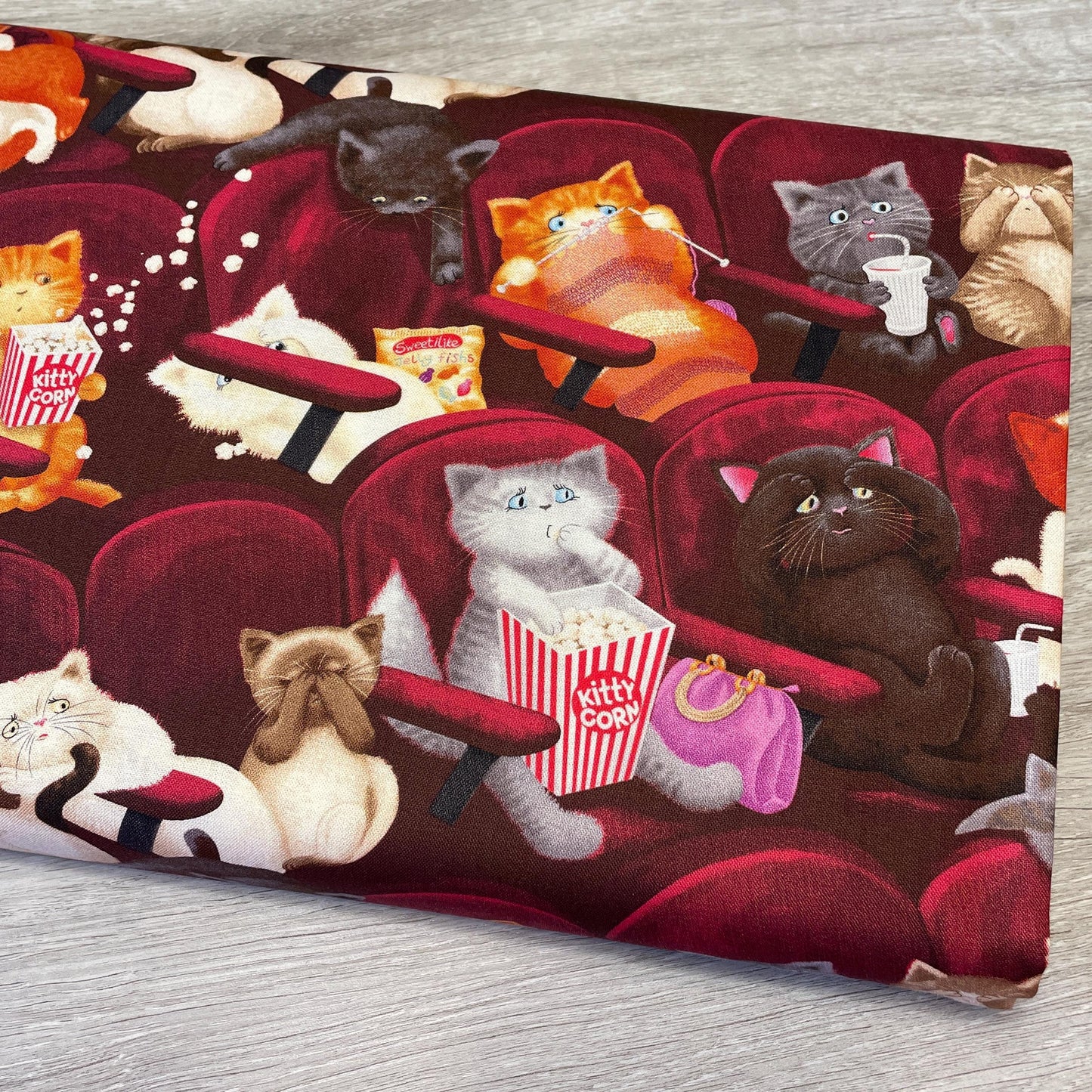 Scaredy Cat Fabric - Cat Lady Collection