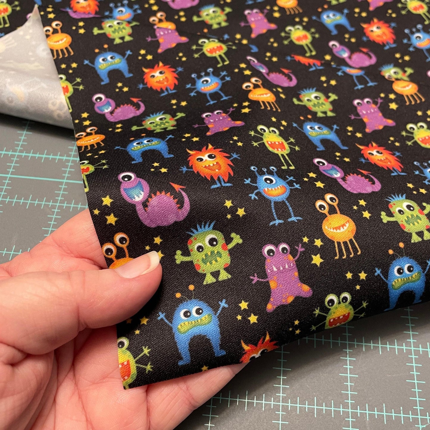 Cute Alien PUL Waterproof Fabric - 1 mil - 60" wide