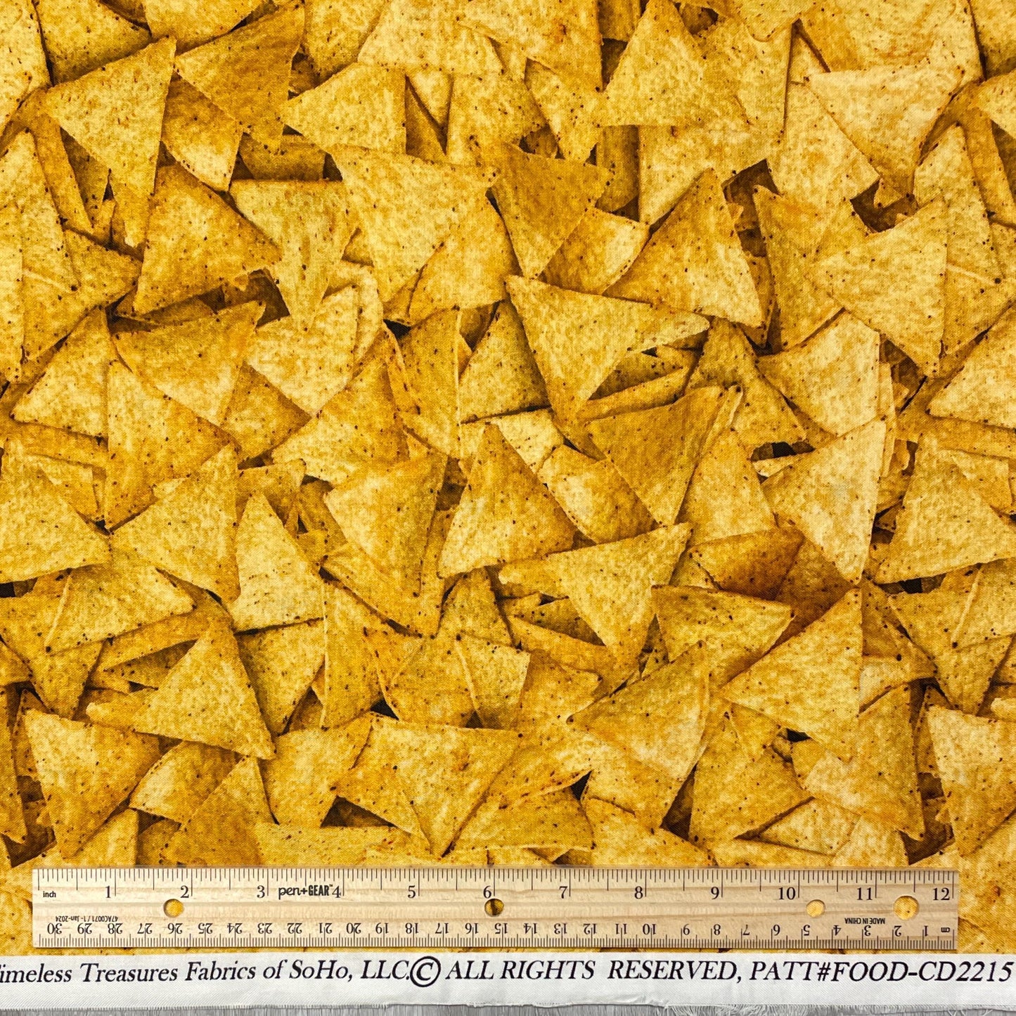 Nacho Chip Fabric - In Queso Emergency