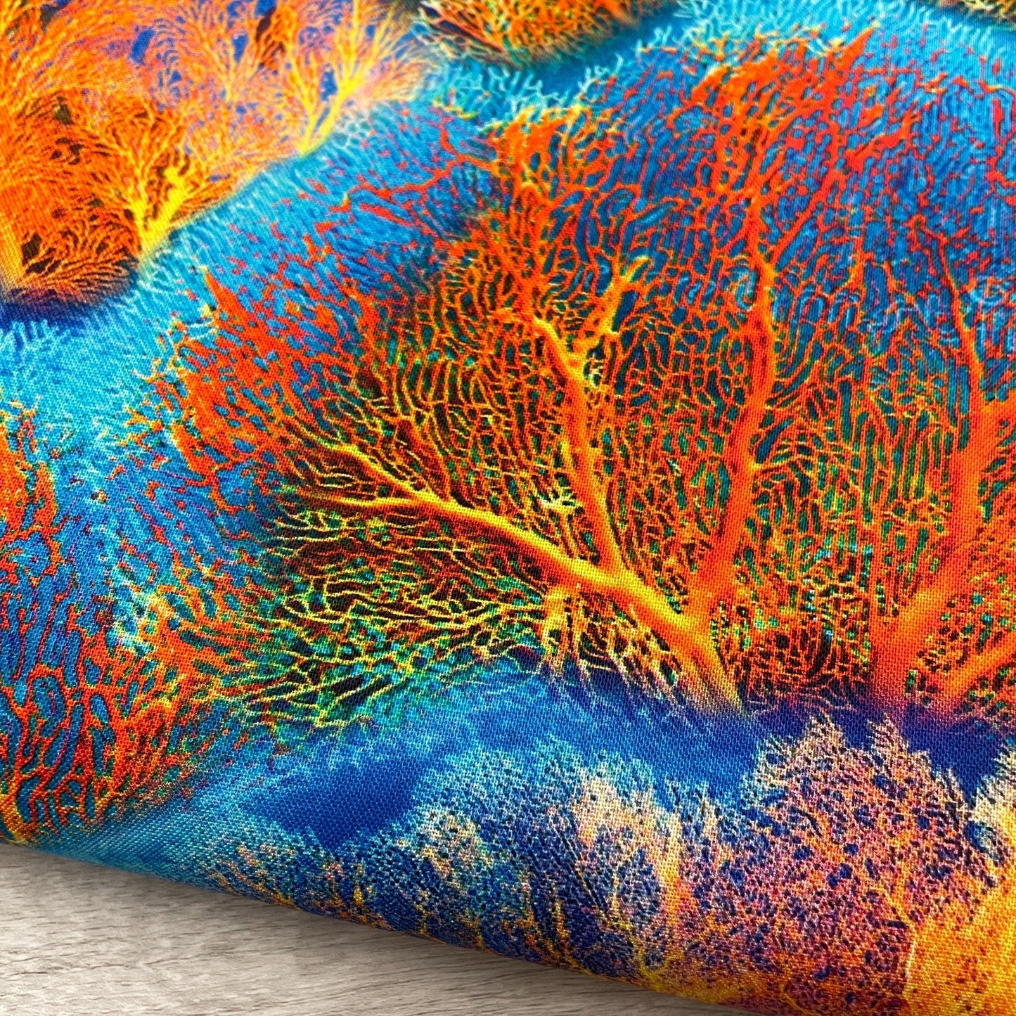 Ocean Coral Fabric - Magnificent Coral - Jewels of the Sea