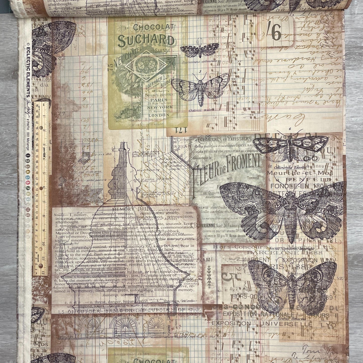 Tim Holtz Melange - Neutral - 100% Cotton Fabric - FreeSpirit - Eclectic Elements - Foundations Collection