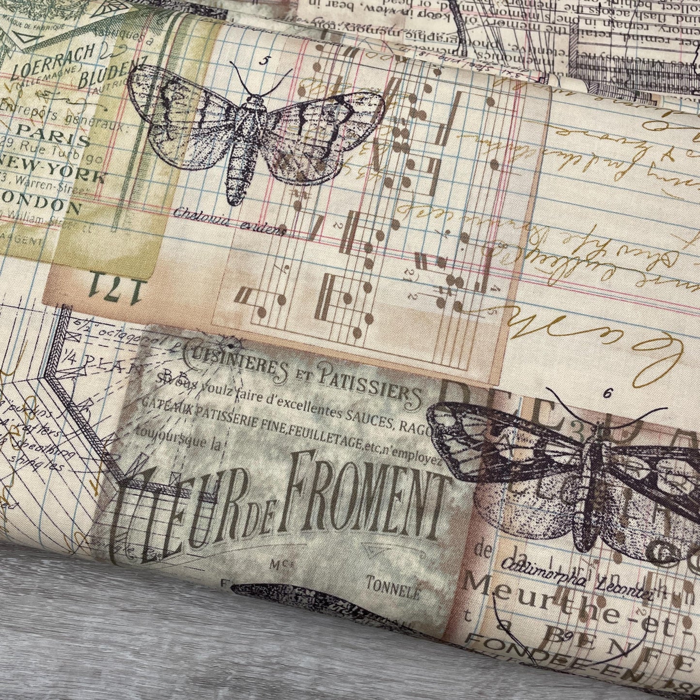 Tim Holtz Melange - Neutral - 100% Cotton Fabric - FreeSpirit - Eclectic Elements - Foundations Collection