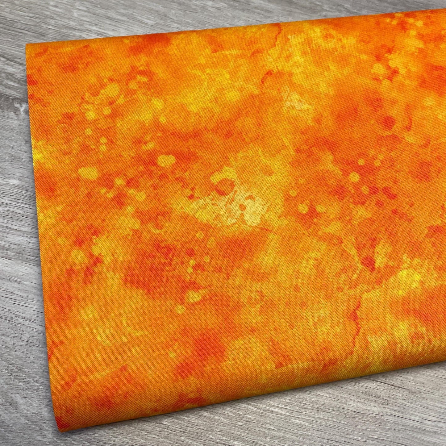 Orange Blender Fabric - Raindrops Collection