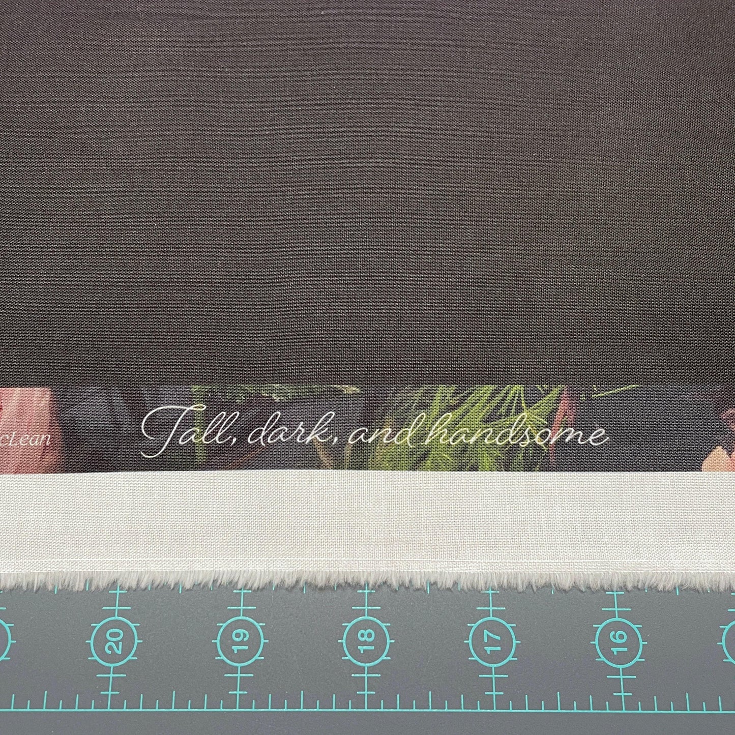 Floral Arrangement Panel - 43 x 24" - Tall Dark and Handsome - 100% cotton fabric - Digital print