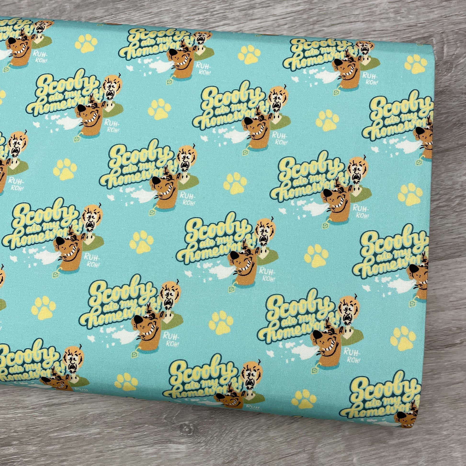 Scooby Doo Fabric - Homework - School Spirit Collection
