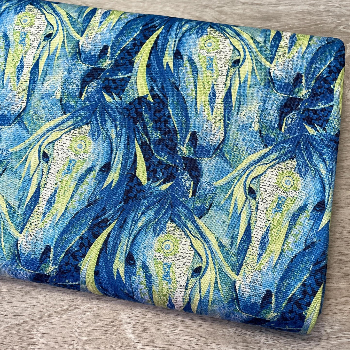 Horse Fabric - Navy LARGE Horse Heads Allover - Dream Horses - Studio E - 100% Cotton