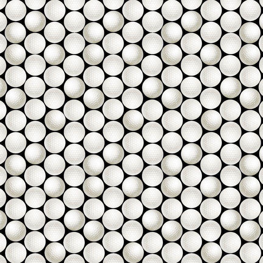 Golf Ball Fabric - 100% Cotton Fabric from Timeless Treasures - Golf fabric by the yard