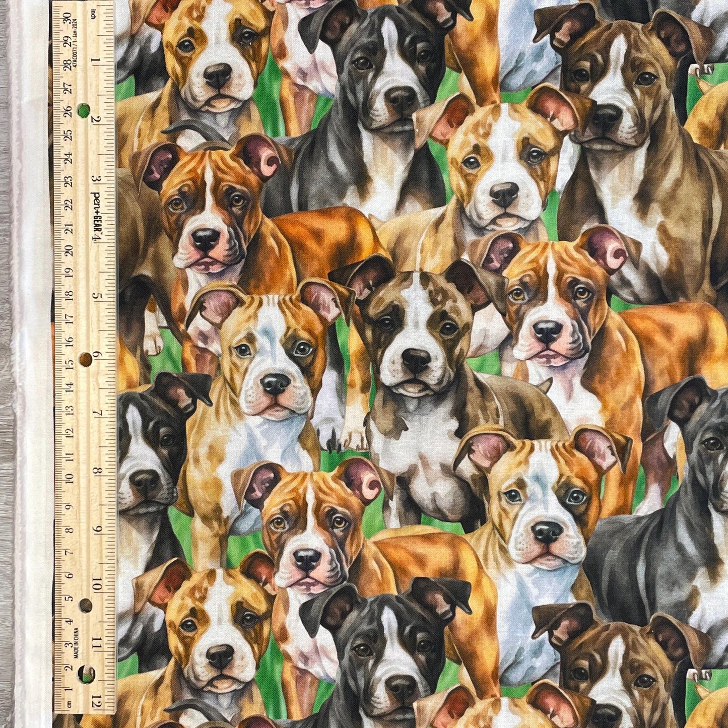 Pitbull fabric - Foust Exclusive Print - 100% Cotton
